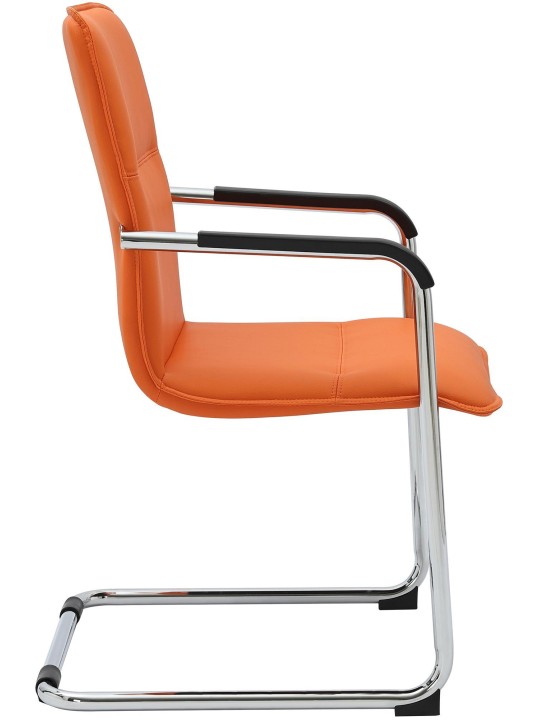 Set van 2 bezoekersstoelen Seattle, oranje Set van 2 bezoekersstoelen Seattle, oranje