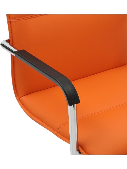 Set van 2 bezoekersstoelen Seattle, oranje Set van 2 bezoekersstoelen Seattle, oranje