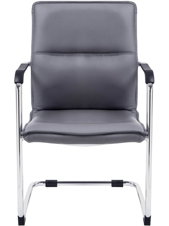 Set van 2 bezoekersstoelen Seattle, grijs