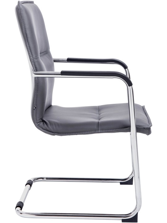 Set van 2 bezoekersstoelen Seattle, grijs