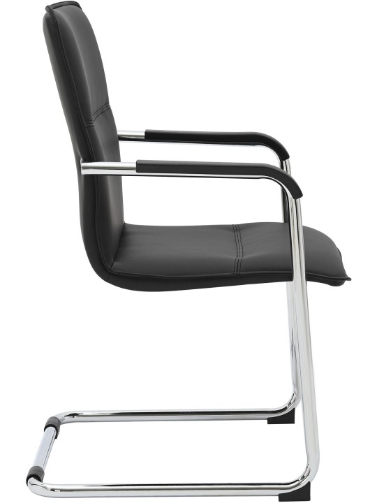Set van 2 bezoekersstoelen Seattle, zwart Set van 2 bezoekersstoelen Seattle, zwart