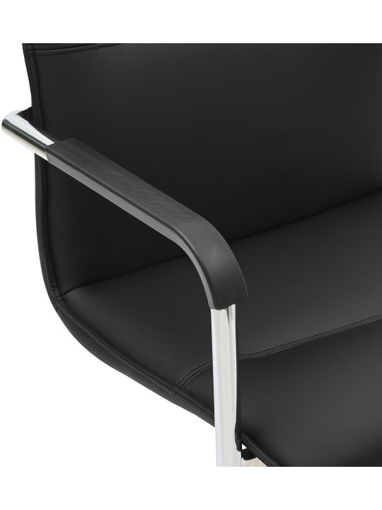 Set van 2 bezoekersstoelen Seattle, zwart Set van 2 bezoekersstoelen Seattle, zwart