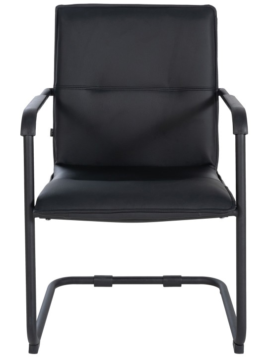Set van 2 bezoekersstoelen Seattle, zwart/zwart Set van 2 bezoekersstoelen Seattle, zwart/zwart