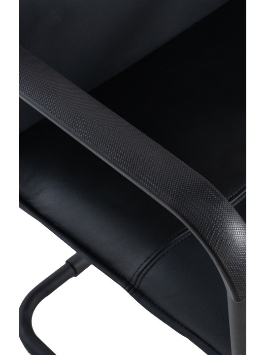 Set van 2 bezoekersstoelen Seattle, zwart/zwart Set van 2 bezoekersstoelen Seattle, zwart/zwart