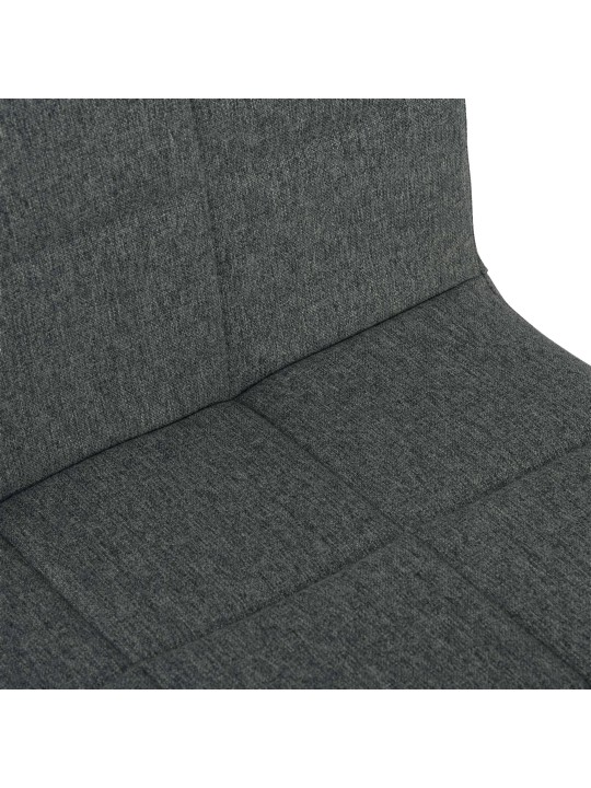 Stoel Ricky stof, donkergrijs