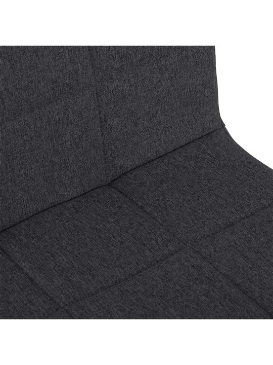 Stoel Ricky stof, zwart