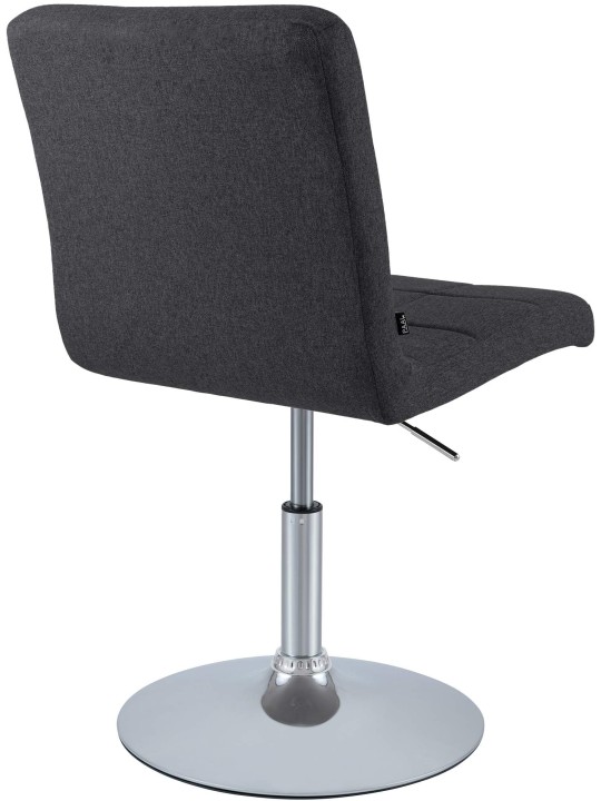 Stoel Ricky stof, zwart