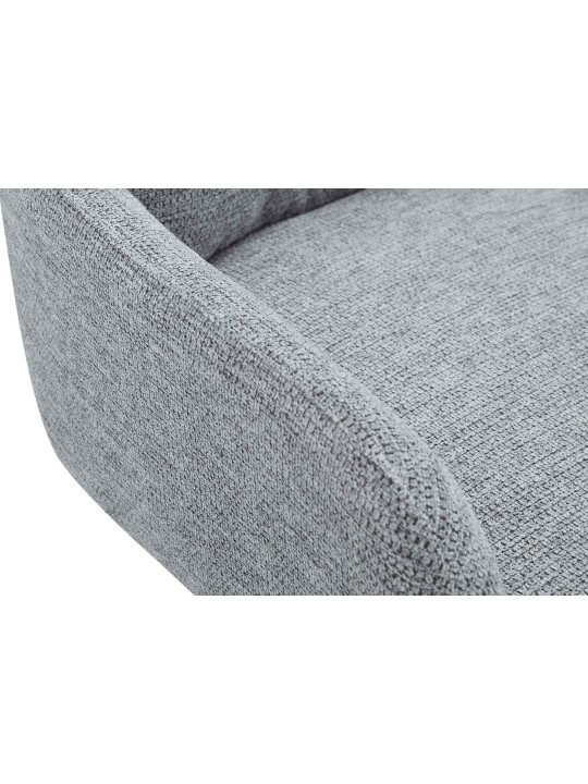 Eetkamerstoel Pickett stof, grijs