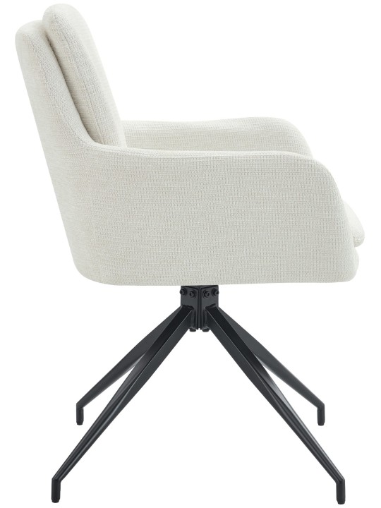 Set van 2 eetkamerstoelen Pickett stof, crème Set van 2 eetkamerstoelen Pickett stof, crème