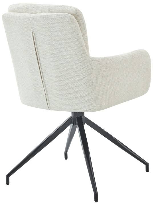 Set van 2 eetkamerstoelen Pickett stof, crème Set van 2 eetkamerstoelen Pickett stof, crème