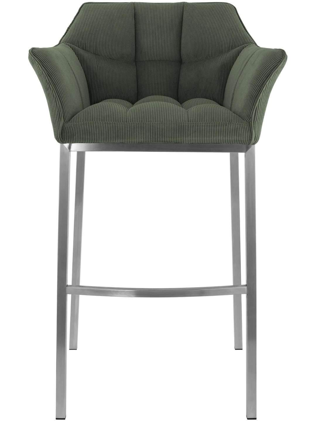 Barkruk Damaso E Cord met 4-poots frame, groen
