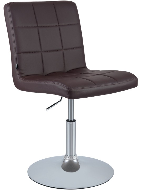 Stoel Ricky kunstleer, bruin