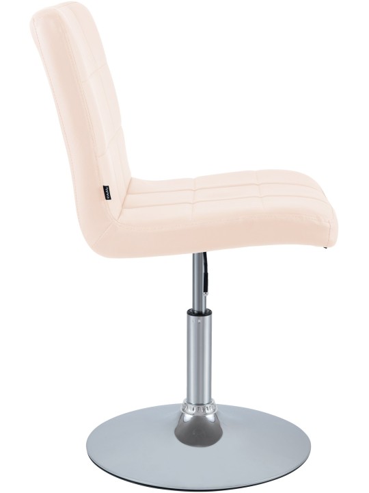 Stoel Ricky kunstleer, crème