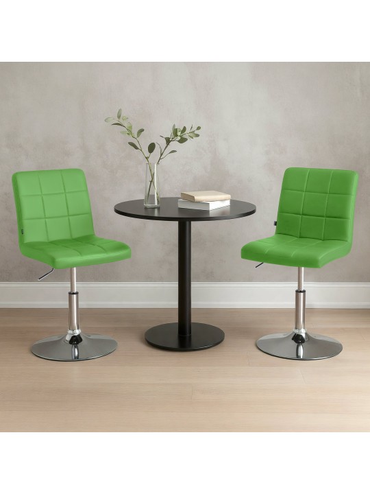 Stoel Ricky kunstleer, groen