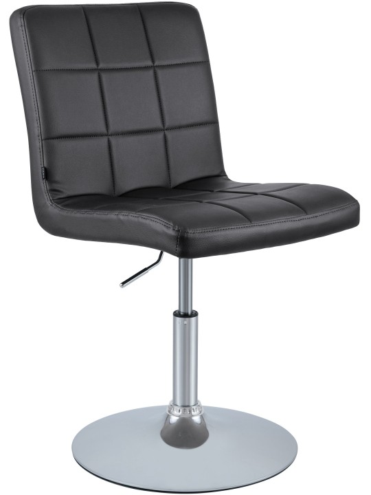 Stoel Ricky kunstleer, zwart