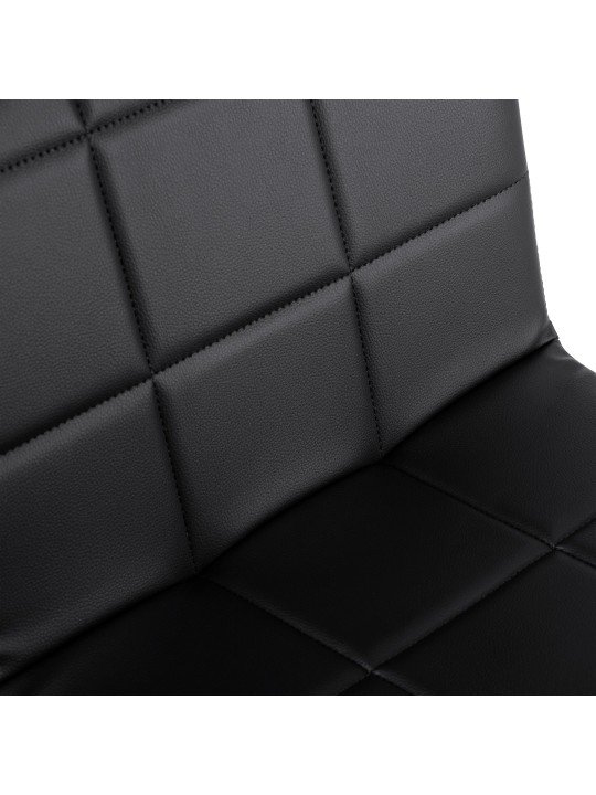 Stoel Ricky kunstleer, zwart