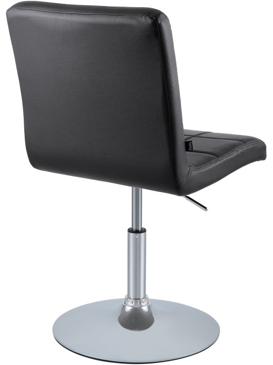 Stoel Ricky kunstleer, zwart