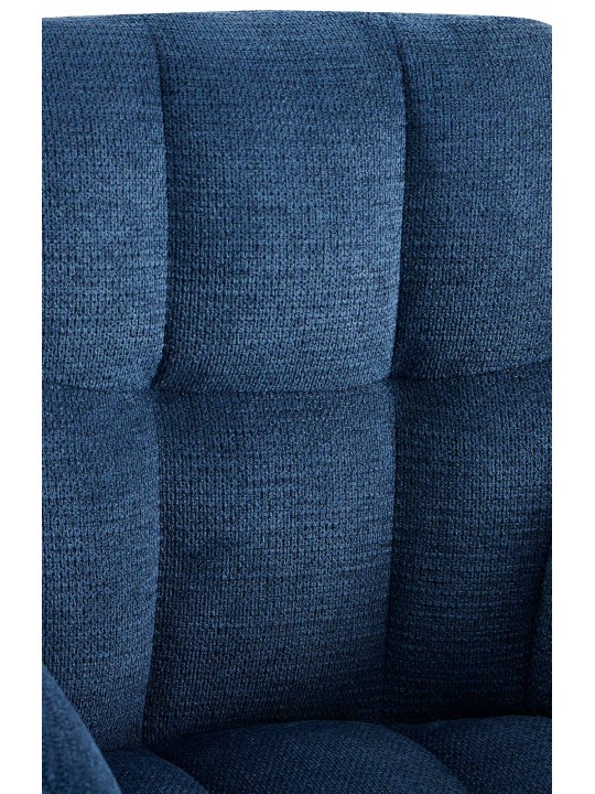 Eetkamerstoel Jonah stof, donkerblauw