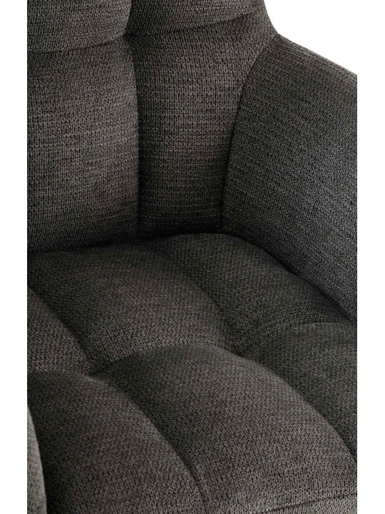 Eetkamerstoel Jonah stof, donkergrijs