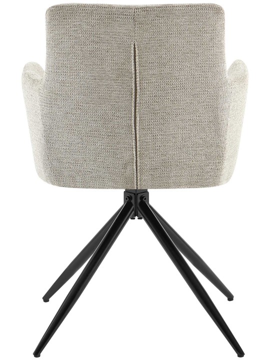 Set van 2 eetkamerstoelen Jonah stof, taupe