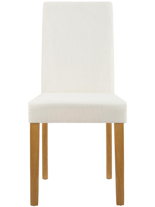 Eetkamerstoel Ina Cord antiek licht, crème