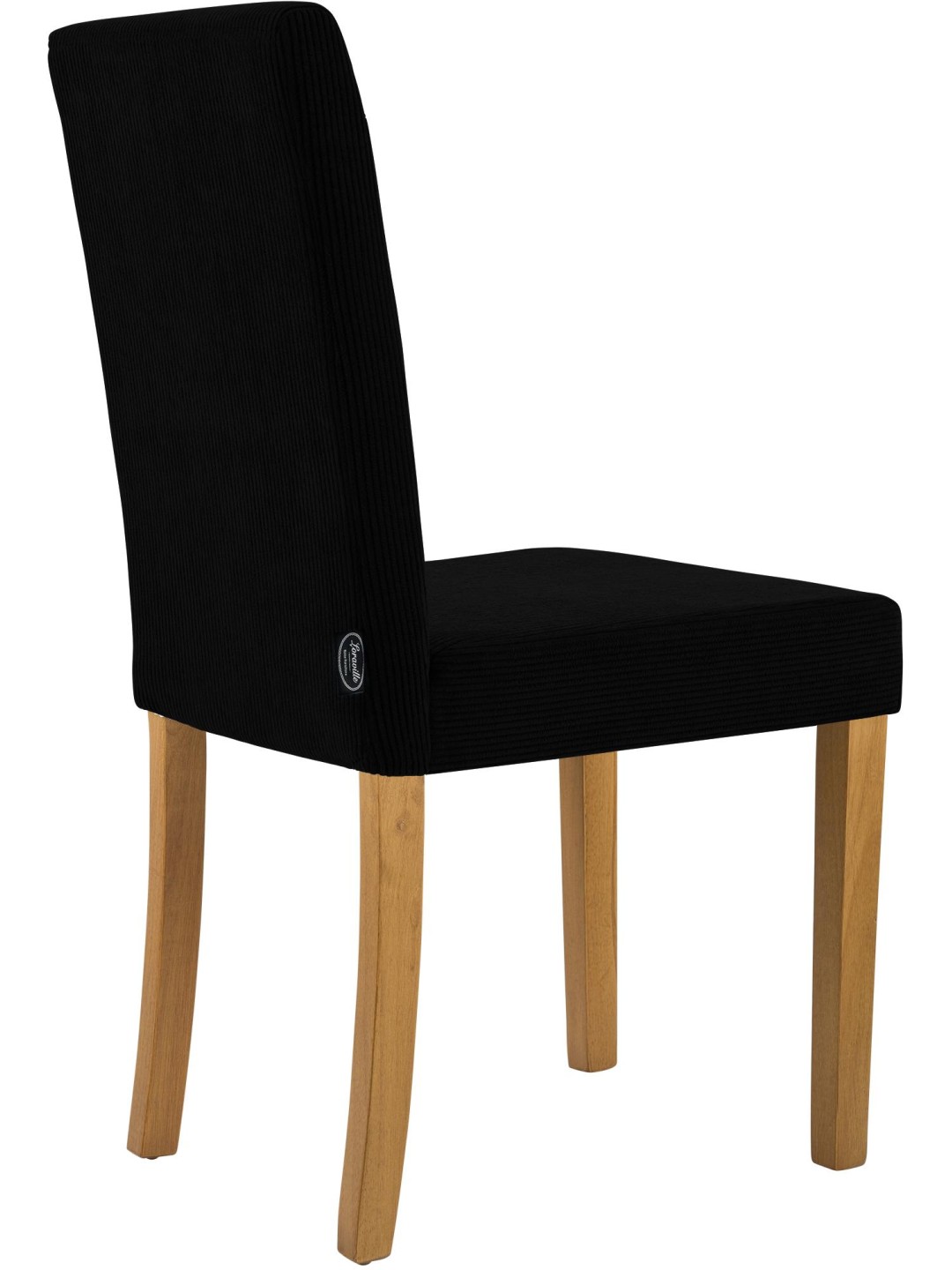 Eetkamerstoel Ina Cord antiek licht, zwart