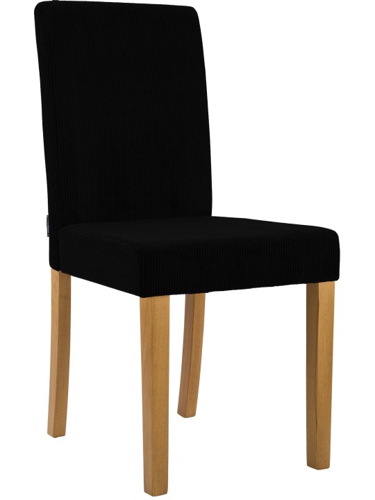 Eetkamerstoel Ina Cord antiek licht, zwart