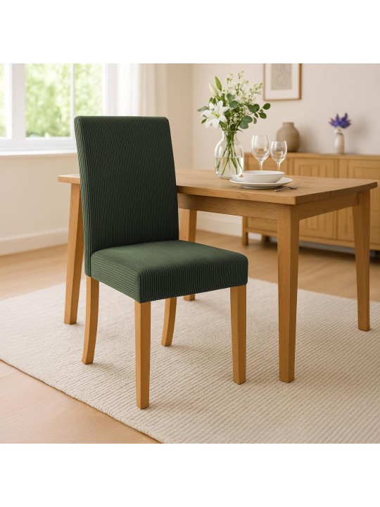 Eetkamerstoel Ina Cord antiek licht, groen Eetkamerstoel Ina Cord antiek licht, groen