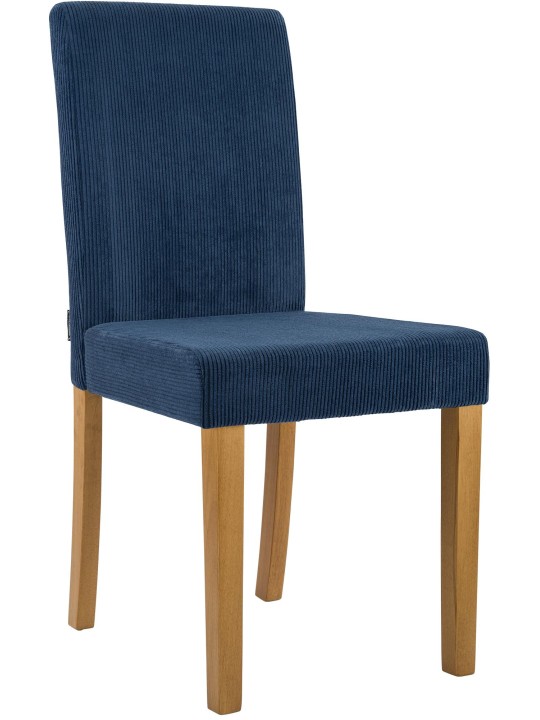 Eetkamerstoel Ina Cord antiek licht, blauw