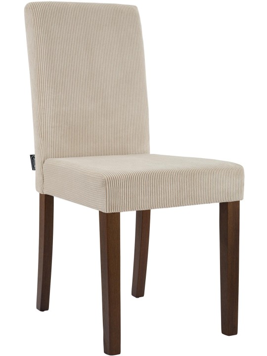 Eetkamerstoel Ina Cord antiek donker, lichtbruin