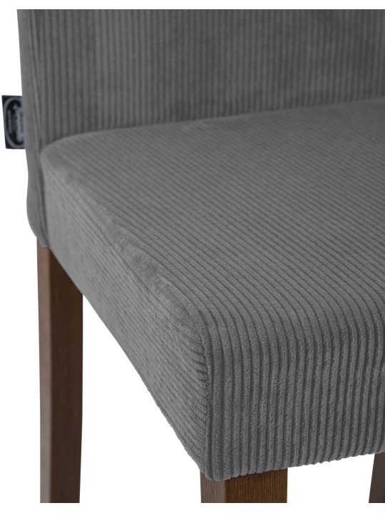 Eetkamerstoel Ina Cord antiek donker, grijs