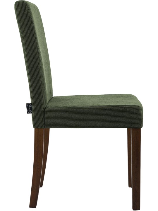 Eetkamerstoel Ina Cord antiek donker, groen Eetkamerstoel Ina Cord antiek donker, groen