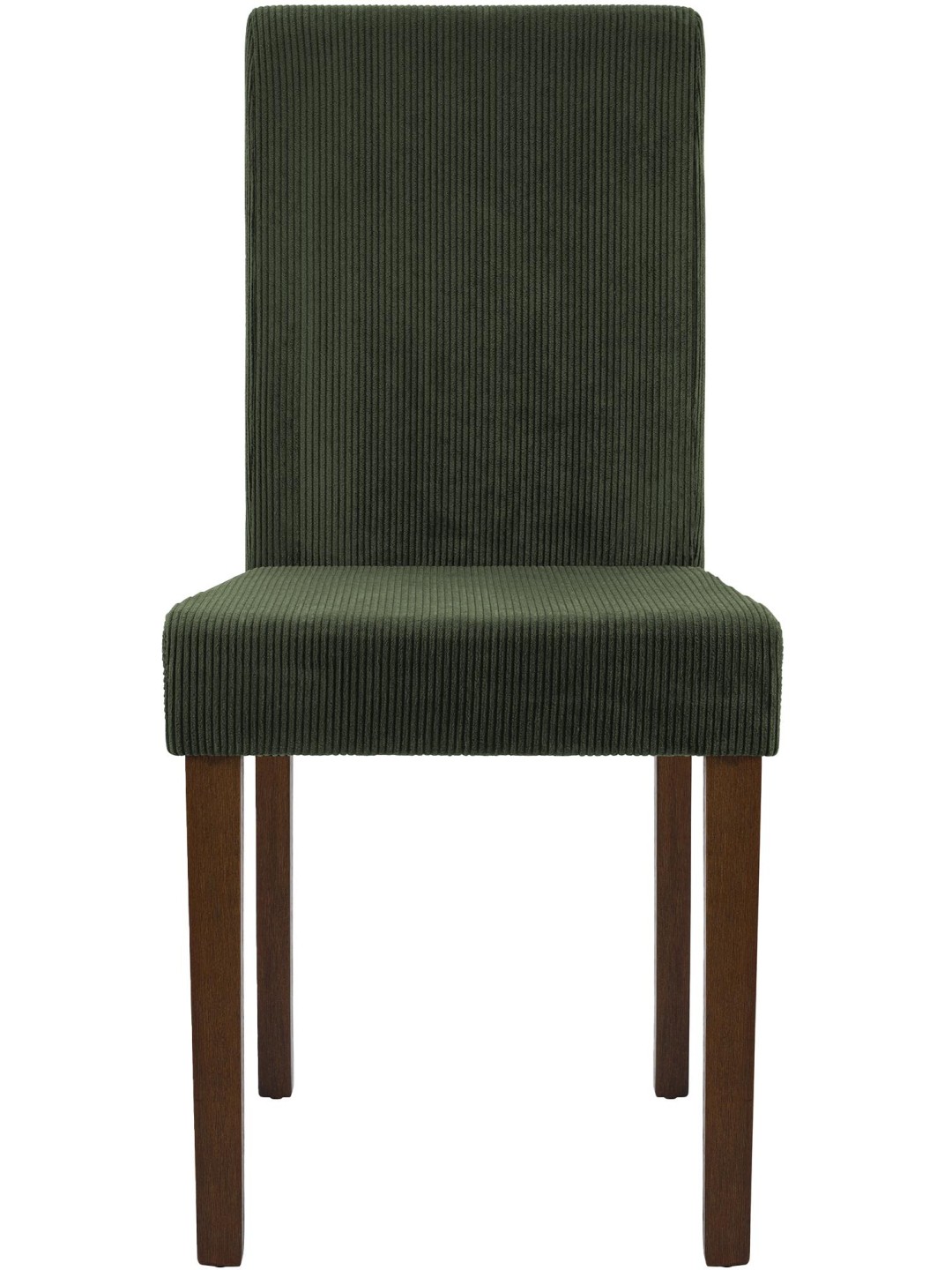 Set van 2 eetkamerstoelen Ina Cord antiek donker, groen