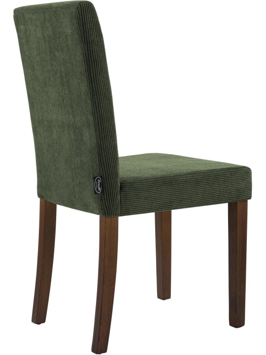 Eetkamerstoel Ina Cord antiek donker, groen Eetkamerstoel Ina Cord antiek donker, groen