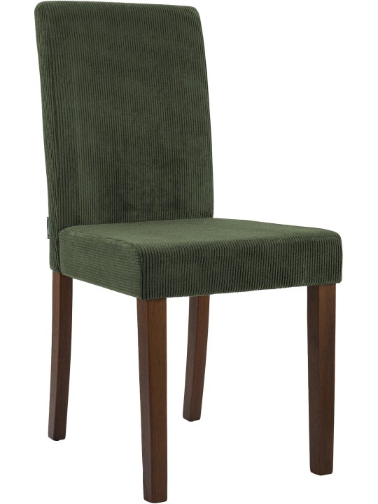 Eetkamerstoel Ina Cord antiek donker, groen Eetkamerstoel Ina Cord antiek donker, groen