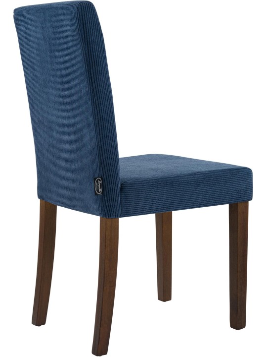 Eetkamerstoel Ina Cord antiek donker, blauw