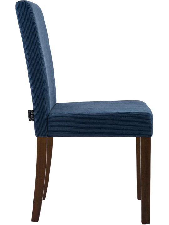 Eetkamerstoel Ina Cord antiek donker, blauw