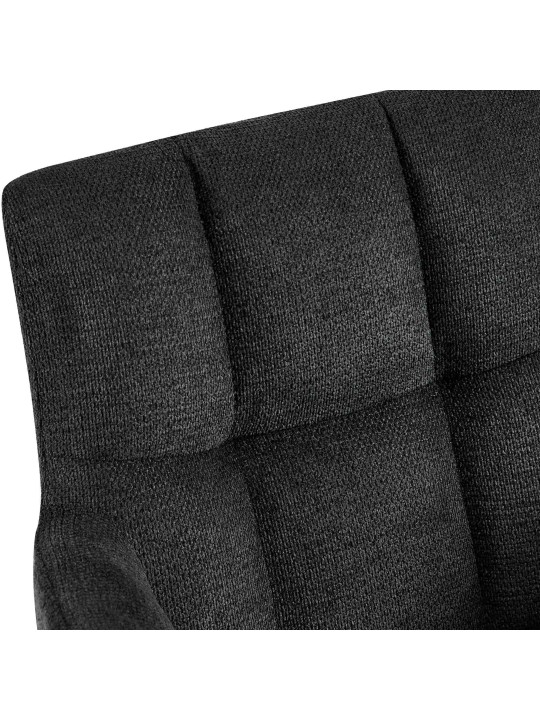 Set van 2 eetkamerstoelen Jonah stof, zwart Set van 2 eetkamerstoelen Jonah stof, zwart