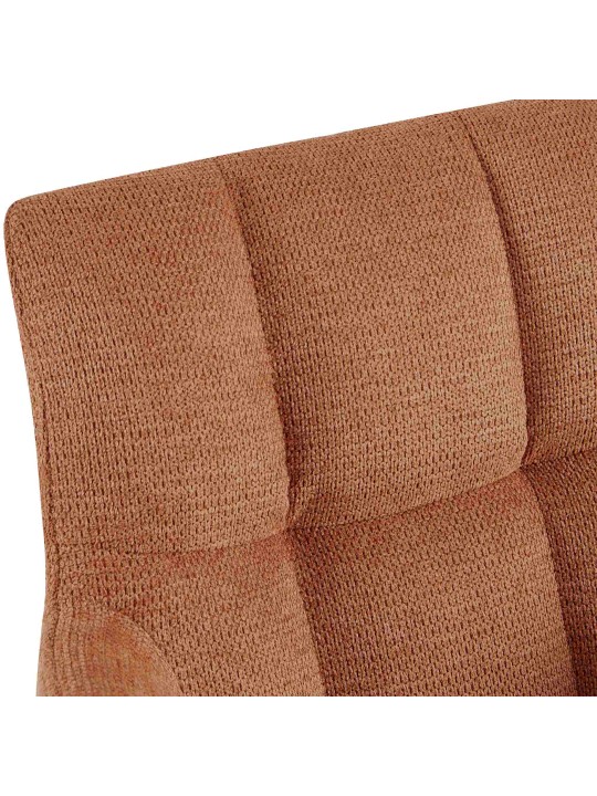 Set van 2 eetkamerstoelen Jonah stof, oranje