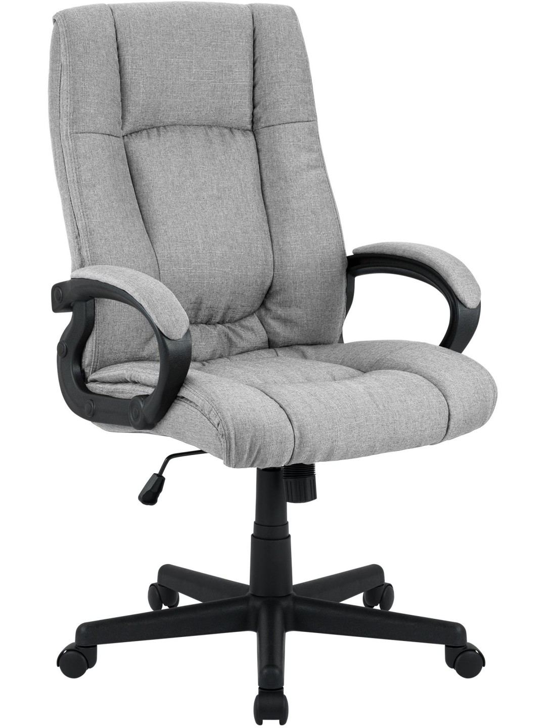 Bureaustoel XL Sparta stof, grijs