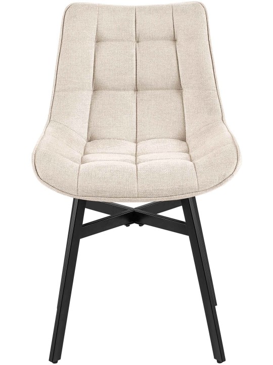 Stoel Colby stof, crème