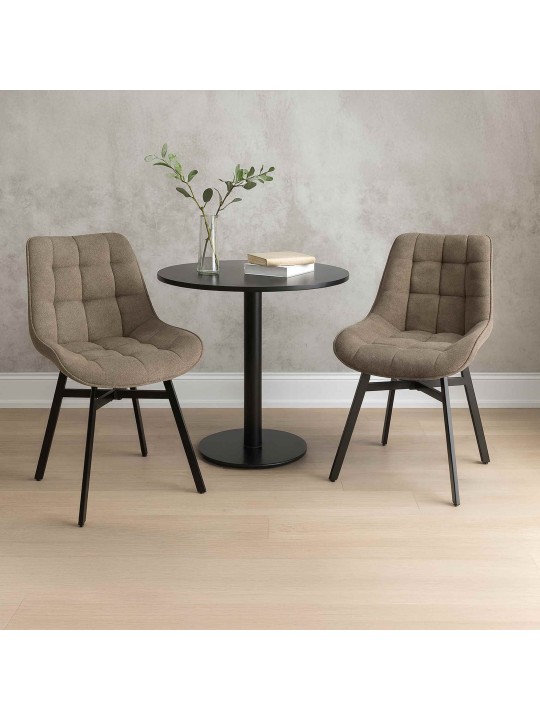 Stoel Colby stof, taupe