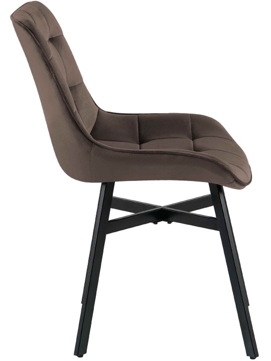 Stoel Colby Velvet, bruin