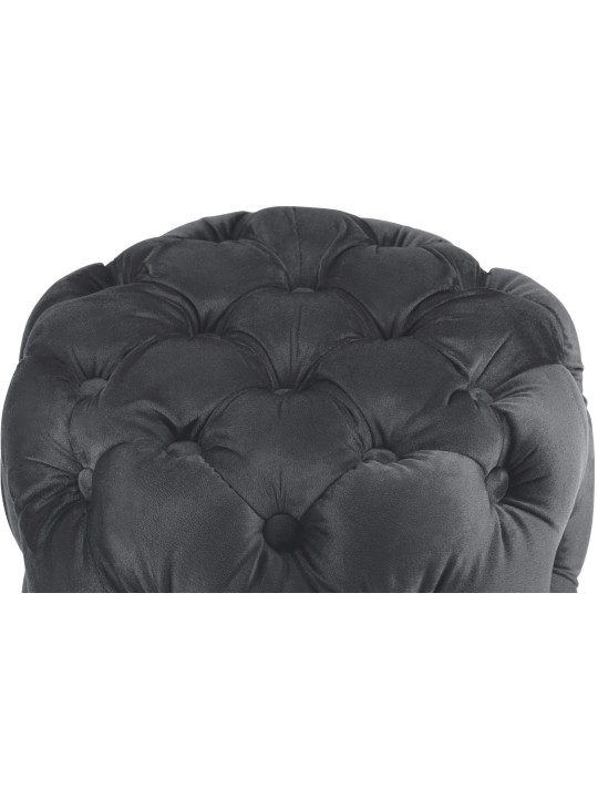 Kruk Drancy Fluweel M, donkergrijs Kruk Drancy Fluweel M, donkergrijs