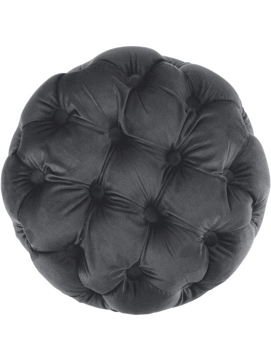 Kruk Drancy Fluweel M, donkergrijs Kruk Drancy Fluweel M, donkergrijs