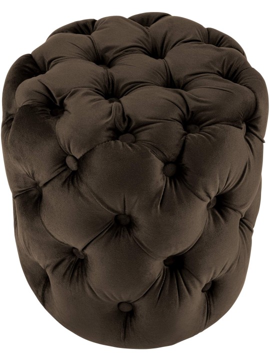 Kruk Drancy Fluweel M, donkerbruin Kruk Drancy Fluweel M, donkerbruin