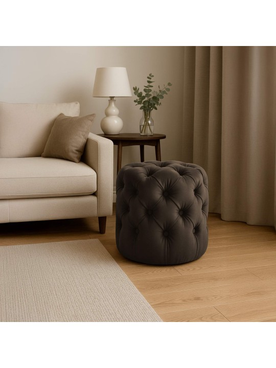 Kruk Drancy Fluweel M, donkerbruin Kruk Drancy Fluweel M, donkerbruin