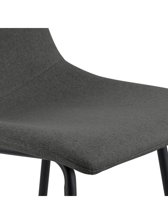 Barkruk Altona stof, donkergrijs