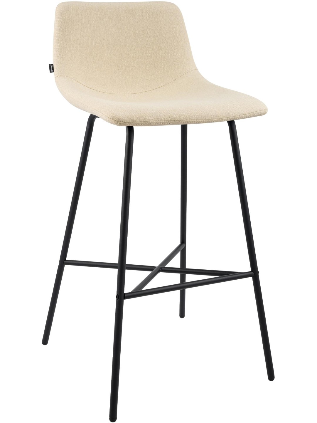 Barkruk Altona stof, crème