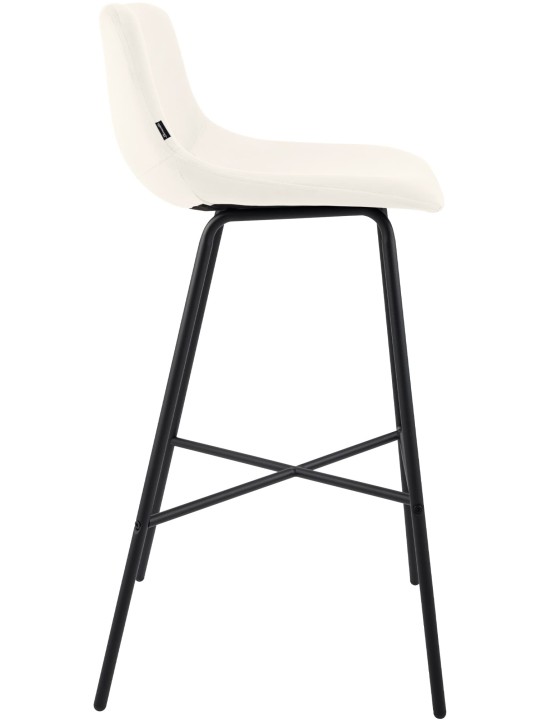 Barkruk Altona fluweel, crème